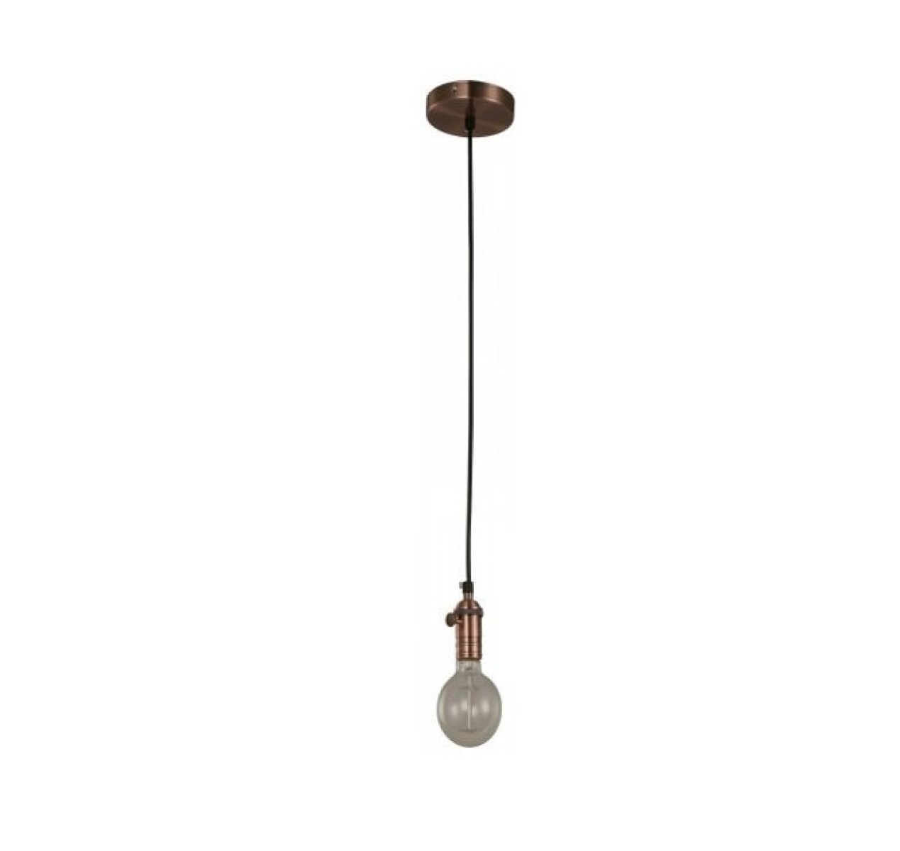 ""COLGANTE 1 LUZ ""TYRREL"" E27 60W COBRE" 