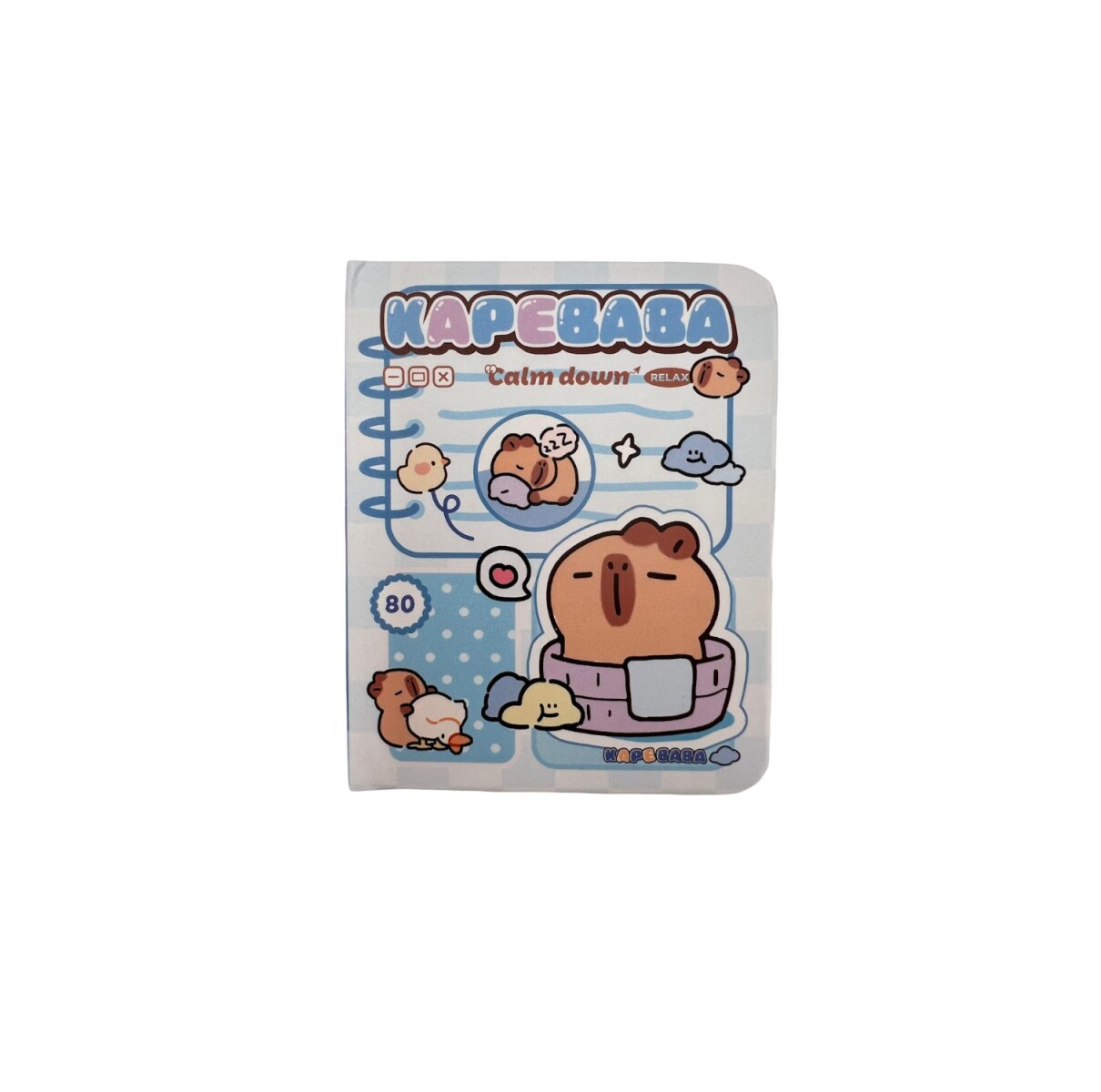 Cuaderno pocket capibara - celeste 