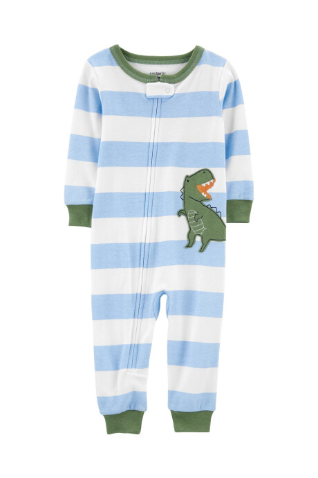 Pijama una pieza de algodón estampa dinosaurio Pijama una pieza de algodón estampa dinosaurio