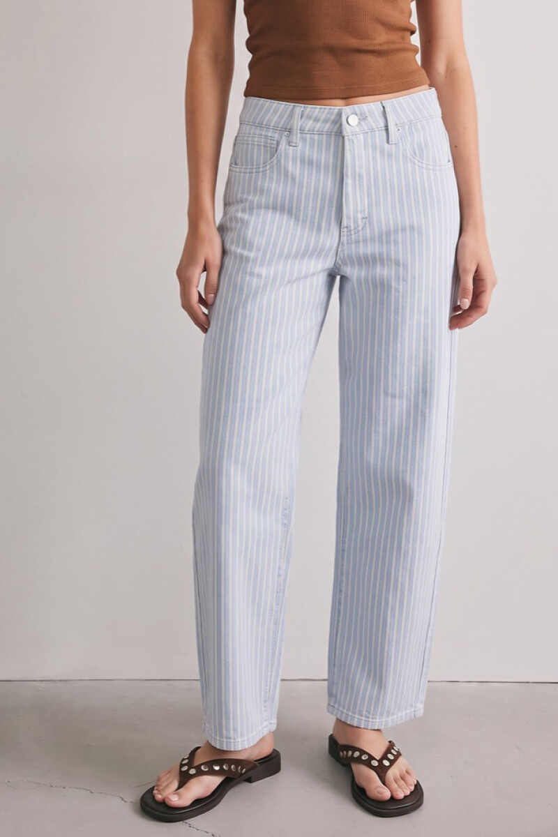 Jean Barrel Baggy Celeste