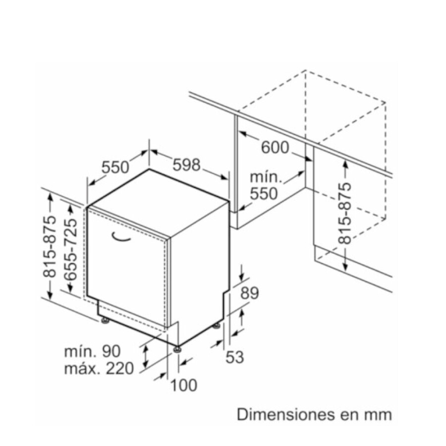 Lavavajillas Integrable 14 Servicios Bosch Lavavajillas Integrable 14 Servicios Bosch