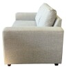 SOFA 2 CUERPOS - TAPIZADO TELA TRAMADA CRUDA CON NEGRO SOFA 2 CUERPOS - TAPIZADO TELA TRAMADA CRUDA CON NEGRO