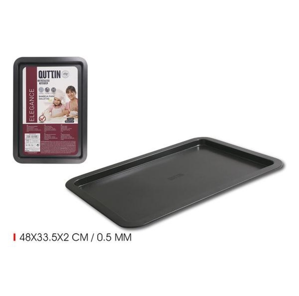 Bandeja 48x33.5Cm/0.5Mm Plana Quttin 