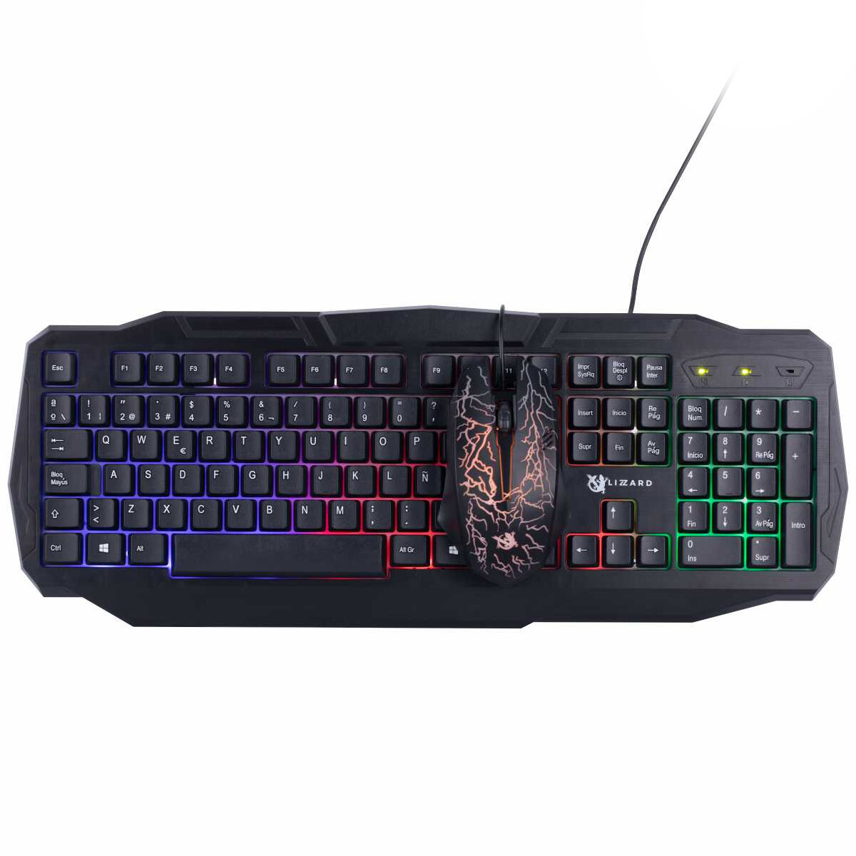 Combo Gamer X-lizzard Xzz-co-01 Teclado + Mouse Usb - COMBO GAMER XLIZZARD XZZ-CO-01 