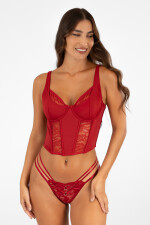 Corset lucent Rojo