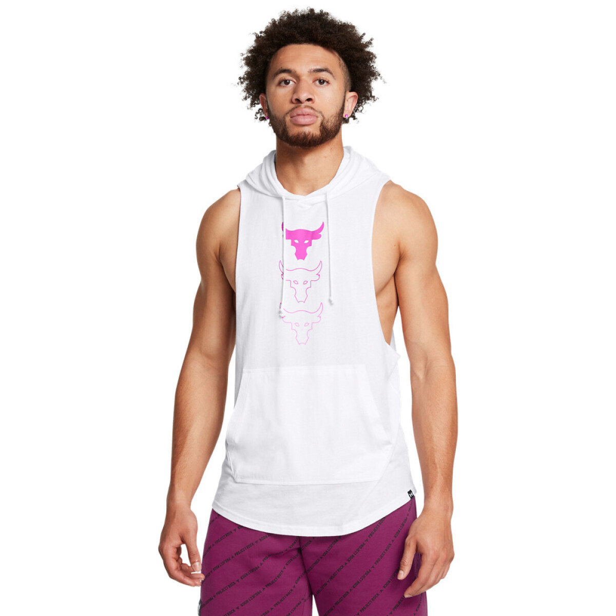 UA Pjt Rck SL HD Payoff-WHT - WHT-100 