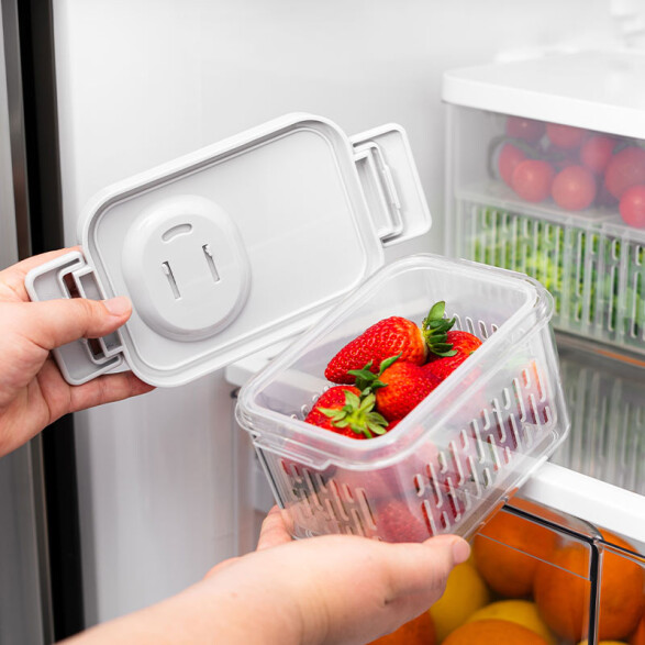 Organizador para heladera 0,9 lt con tapa -TRAMONTINA TF0400