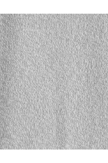 Buzo de algodón, gris jaspeado. Talles 6-8 Sin color