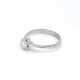 Anillo solitario en platino y brillante Anillo solitario en platino y brillante