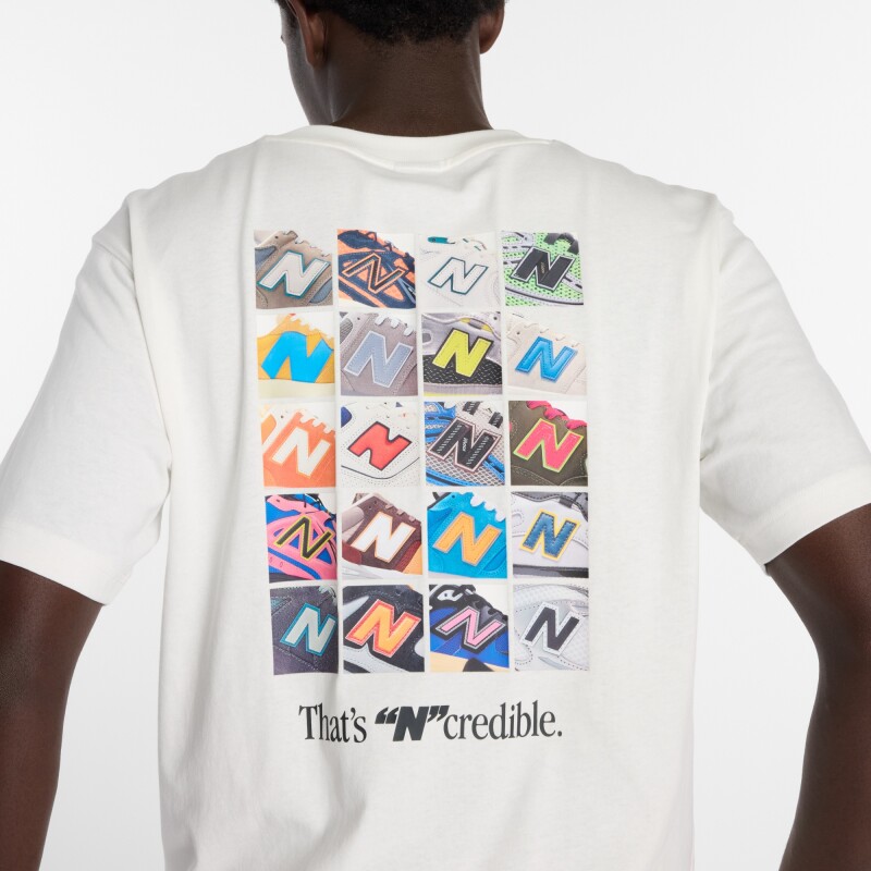 Remera New Balance de Hombre - - MT6161TQSST CRUDO