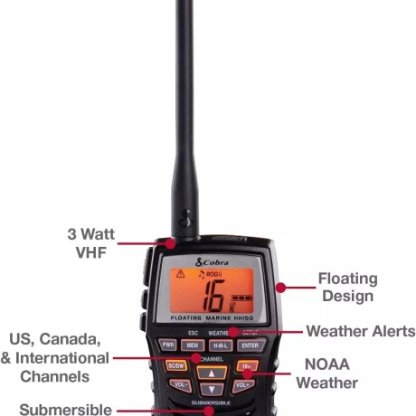 RADIO HANDY COBRA VHF MR HH150 FLT RADIO HANDY COBRA VHF MR HH150 FLT