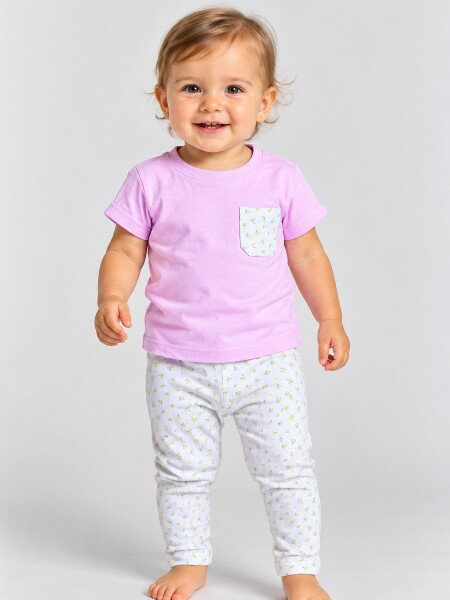 CONJUNTO COCOMIEL 8881 BEBA ROSADO