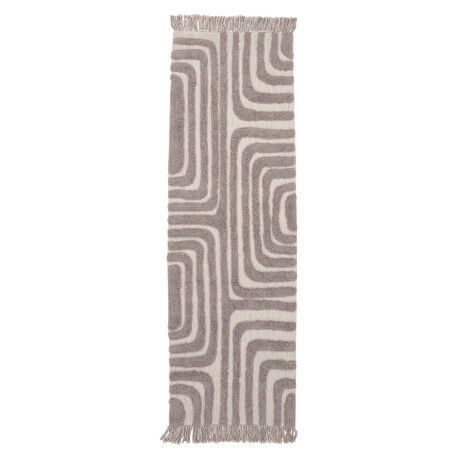 Alfombra BERGASTER 65x200 marrón/beige Marrón