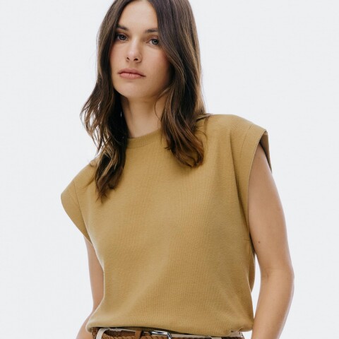 BLUSA SM FEM MARROM MEDIO