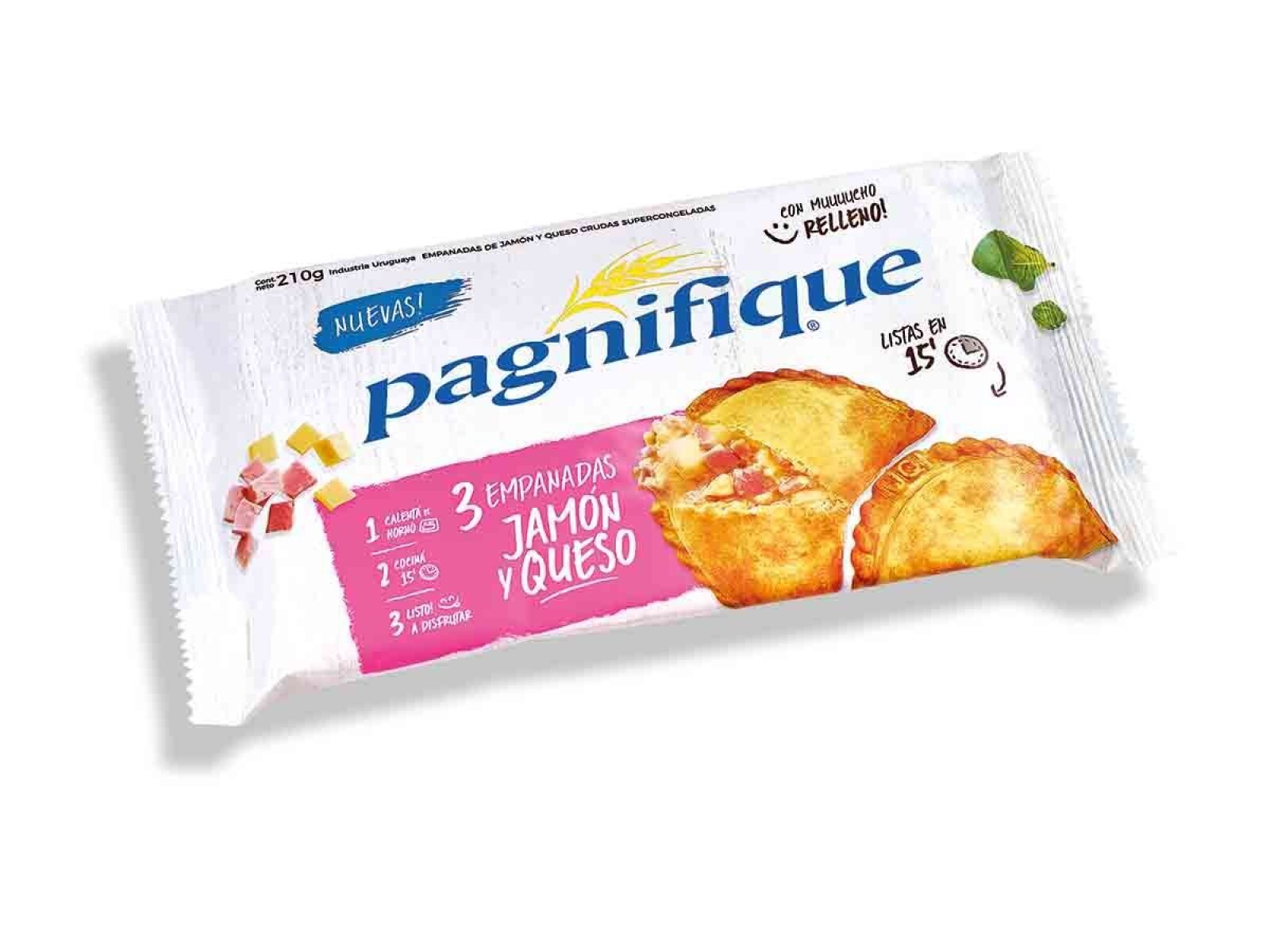 EMPANADAS DE JAMÓN Y QUESO X3 PAGNIFIQUE 