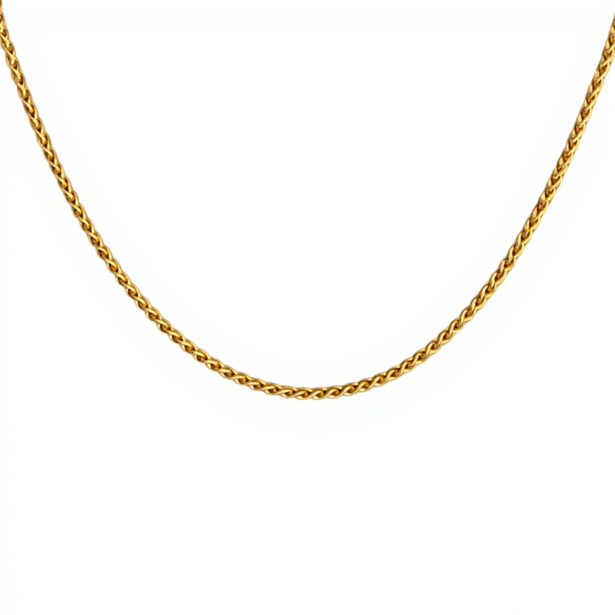Cadena oro espiga trigo-Oro bajo -Sin Piedra-CD8045 - sinpiedra 