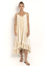 VESTIDO MIDI CLÁSICO Natural