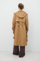 TRENCH CAPUCHA LARGA CAMEL