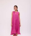 VESTIDO POLK LONG Fucsia