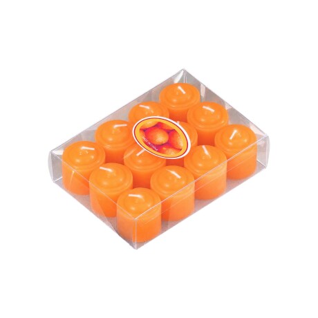 Velas Aromáticas Bloom X12 Pcs Naranja