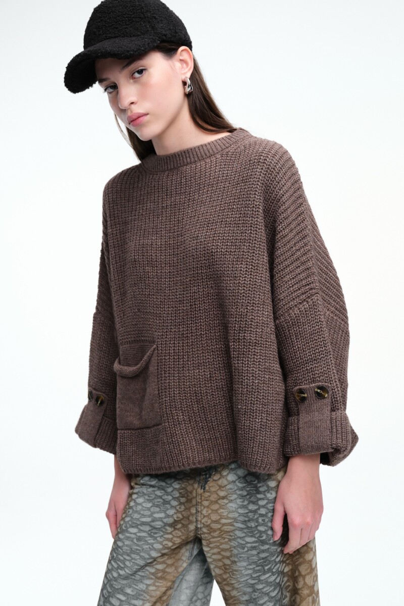 SWEATER BOLSILLO Vison