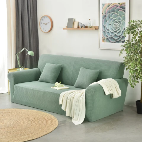 Funda sillón 2 cuerpos lisa verde
