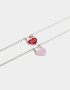 Collares Infantiles Licencias Set De Collares Para Compartir "hello Kitty" - Plateado
