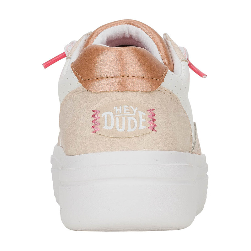 Zapatillas Hudson Lift Sport Shimmer Mujer Whisper Pink/white/rose Gold