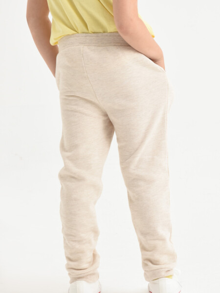 Pantalón deportivo Beige Melange