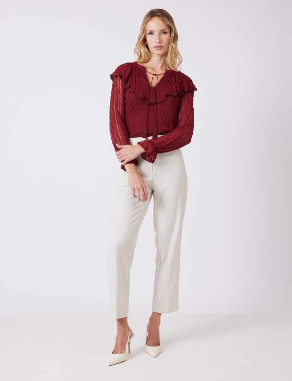 Pantalon Sastrero BEIGE CLARO