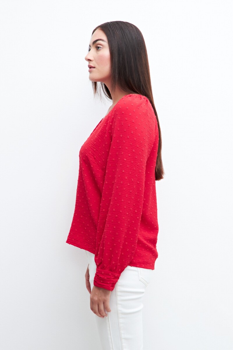 Blusa fantasía rojo