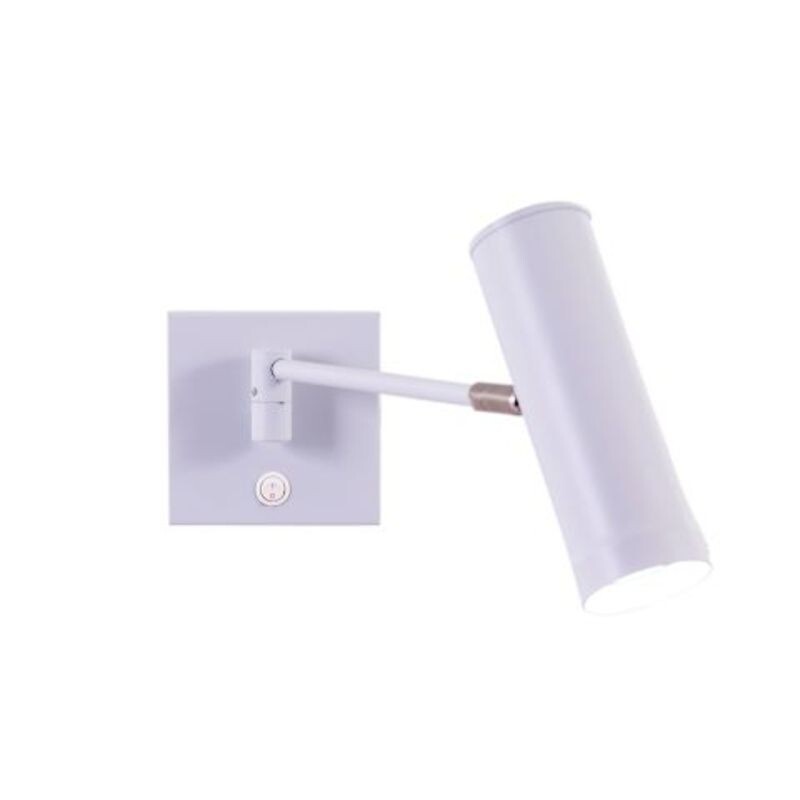 APLIQUE TUBO BRAZO SIMPLE ORIENTABLE C/INTERRUP 1L GU10 BLANCO APLIQUE TUBO BRAZO SIMPLE ORIENTABLE C/INTERRUP 1L GU10 BLANCO