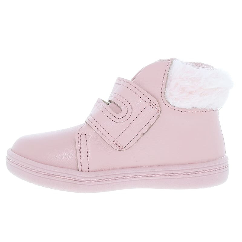 Botas - Molekinha - Molekinha Bota C/ 2 velcros c/cuello piel de Niños - 2127.212-25593 Rosa Claro