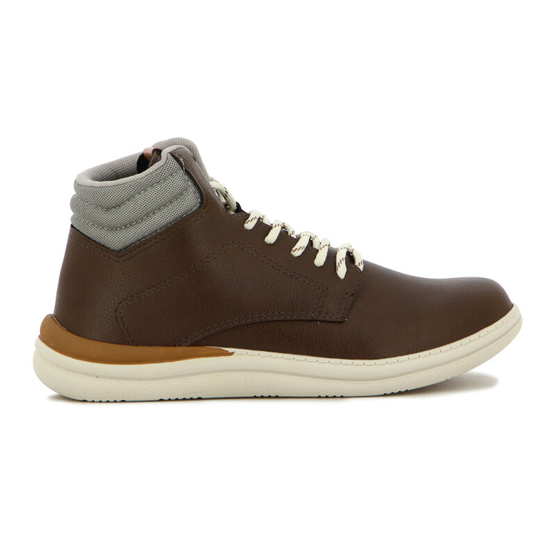 Br Sport Botin Casual Acordonado Camel-gris