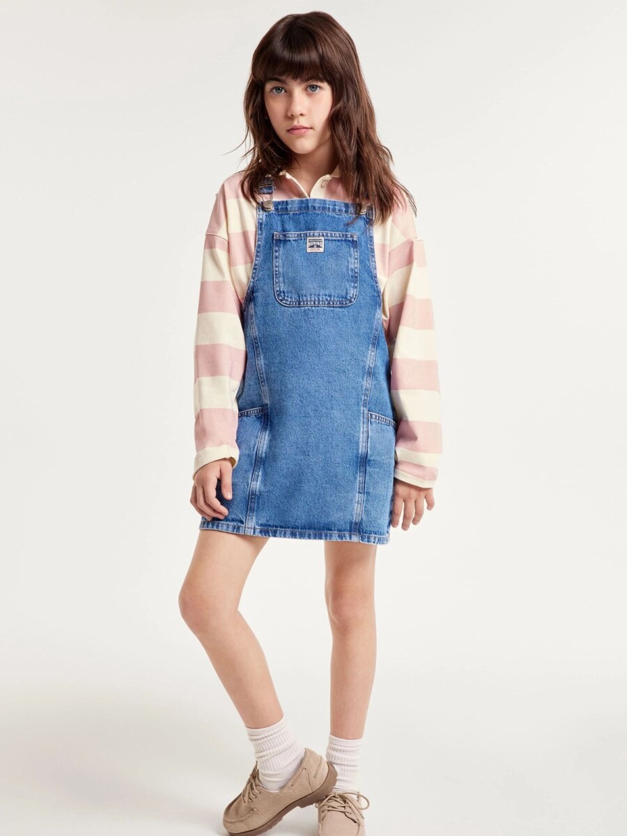 JARDINERO INFANTIL DE JEANS - AZUL 