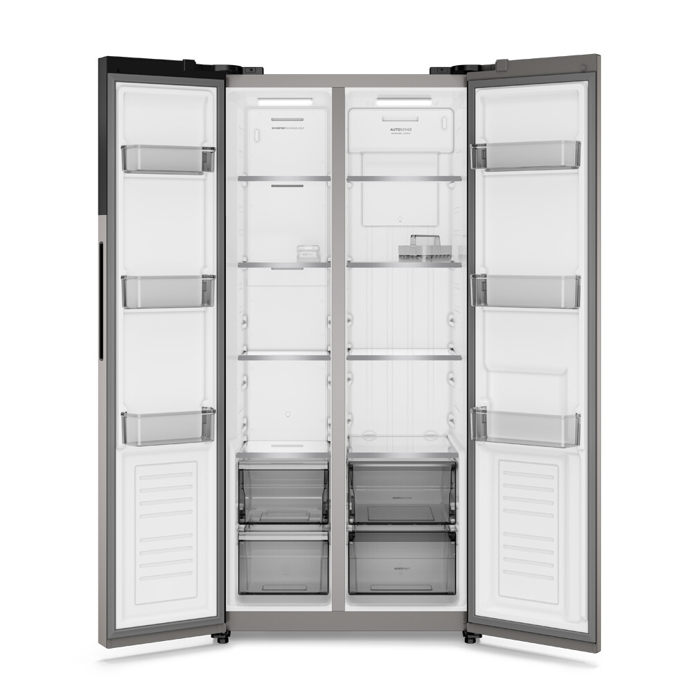 REFRIGERADOR ELECTROLUX 440-L GRIS SBS INOX S/D INVERTER
