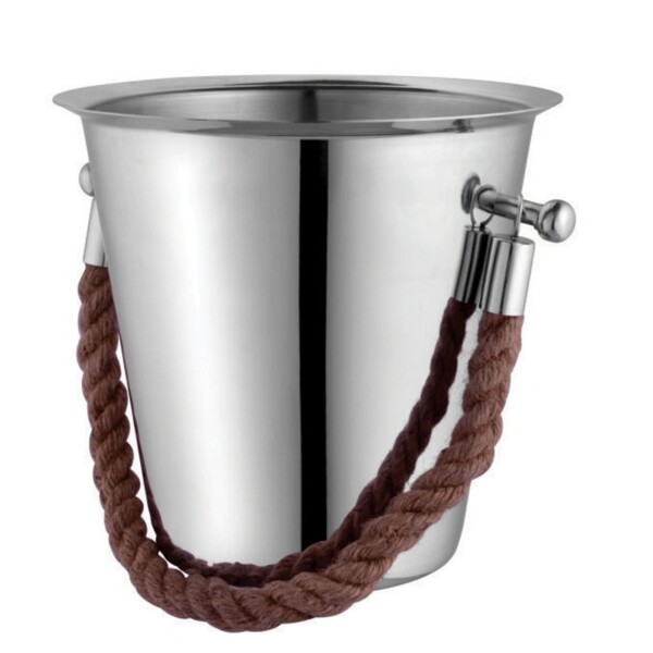 Champagnera Acero Inoxidable con Asas de Cuerda 22 cm | Selecta 486012 Champagnera Acero Inoxidable con Asas de Cuerda 22 cm | Selecta 486012
