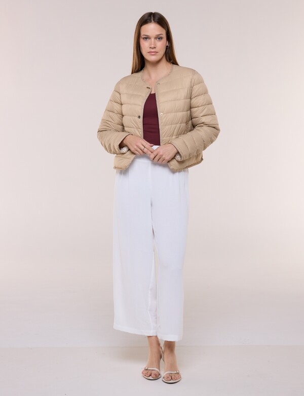 Campera Packable Reversible BEIGE