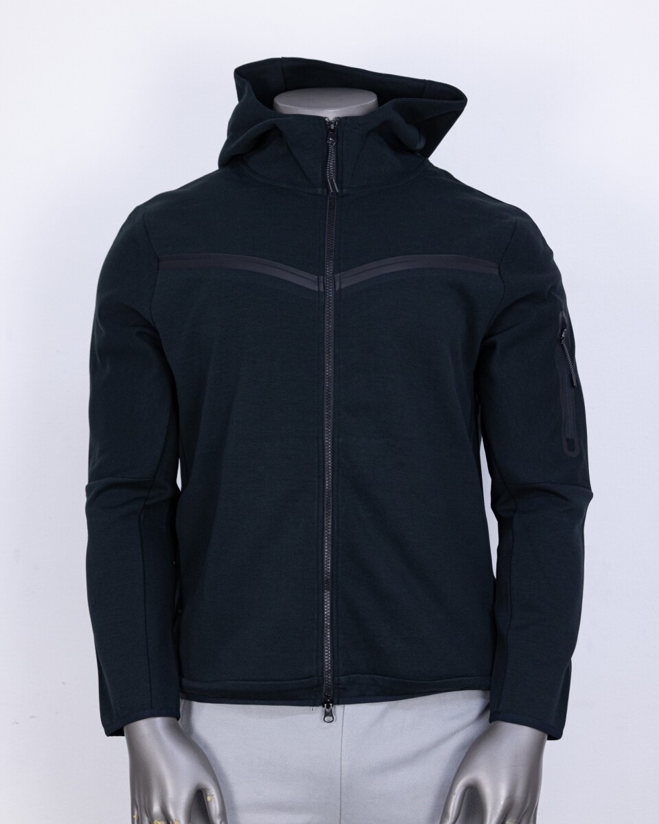 Campera Menpi Alta Calidad Moda Hombre Deportivo C/Capucha Negro - S/C 