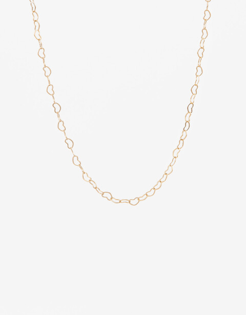 Collares Cortos Metal Collar Corto Metal Corazones - Dorado