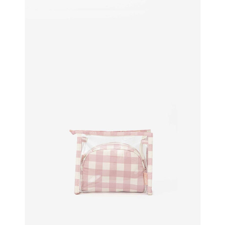 Set De Portacosméticos Cuadrillé Estampado Geometrico