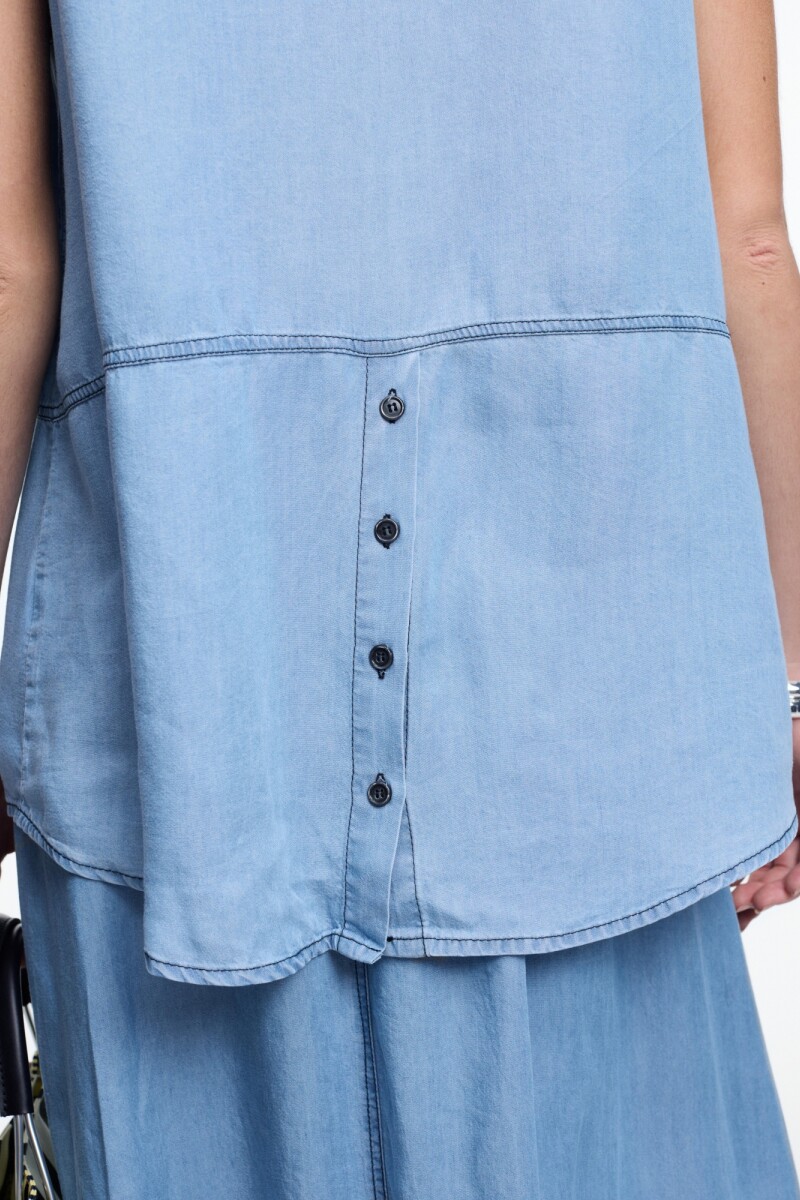 CAMISA SM LYOCELL Azul