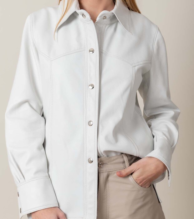 Camisa fio larga Blanca