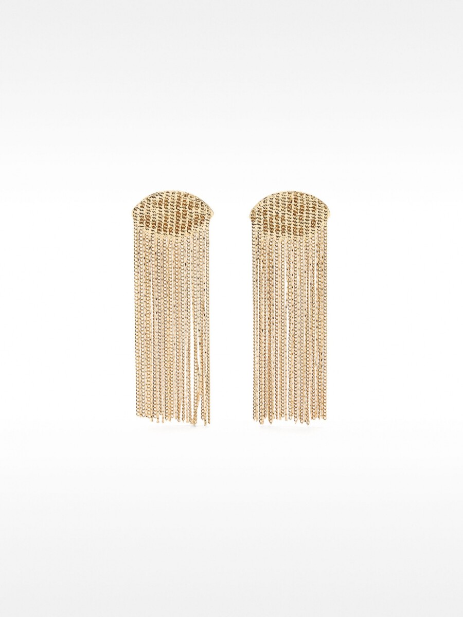 Pendientes Largos De Cadena dorado