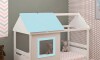 Cama Casita - Tota B137 Blanco/Azul