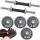 Set 2 Mancuernas Maciza Cromada + 20 Kilos + Guantes 4 Discos 5kg