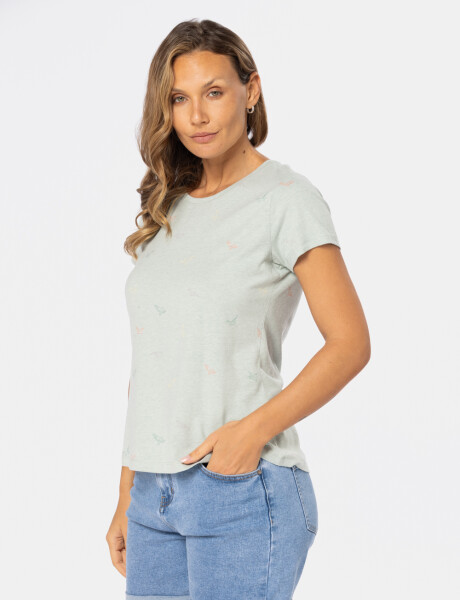 REMERA ESTAMPADA Verde