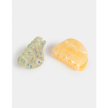 Broches Sets De resina Combinacion Tricolor