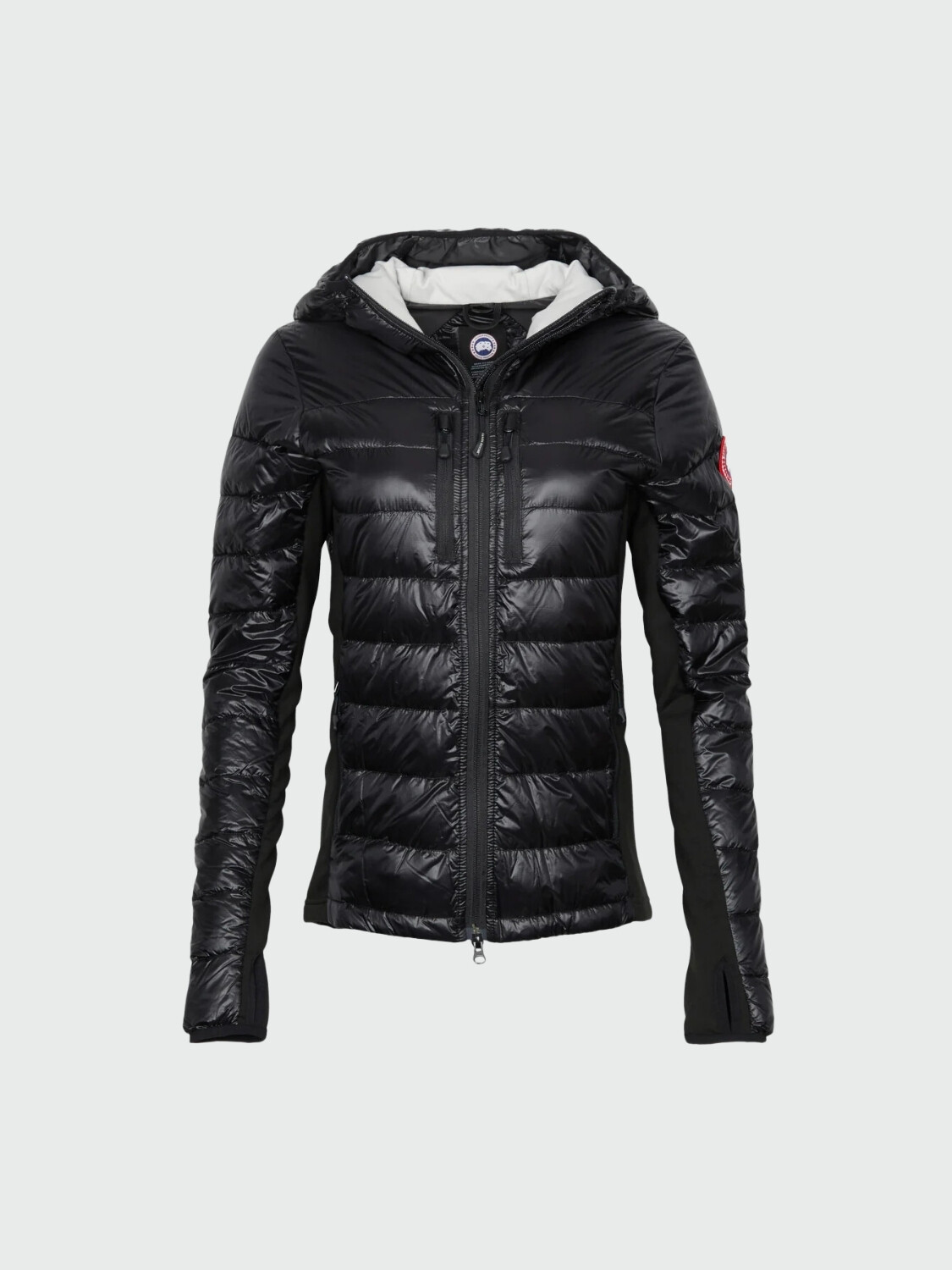 Canada Goose -Campera de nylon con capucha, Hybridge lite hoody Negro