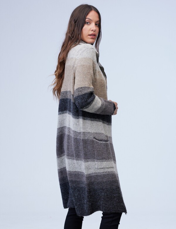 Cardigan Bolsillos MULTI/GRIS